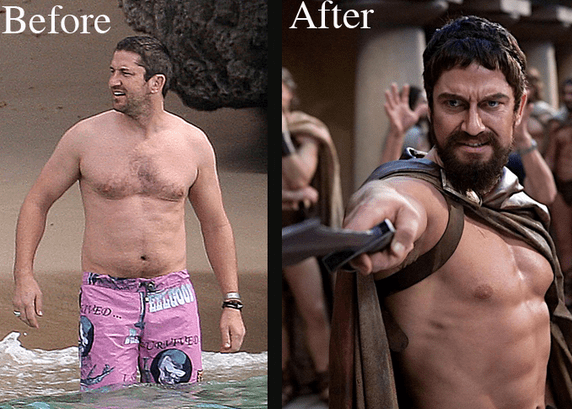 Gerald butler hollywood celebrity fat to fit
