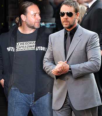 Russell Crowe Fat to Fit Hollywood Celebrity