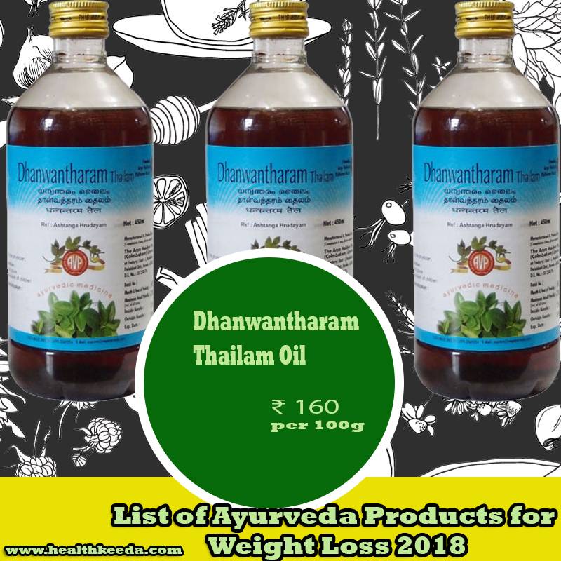Dhanwantharam Thailam Oil Weight Loss Ayurvedic Products