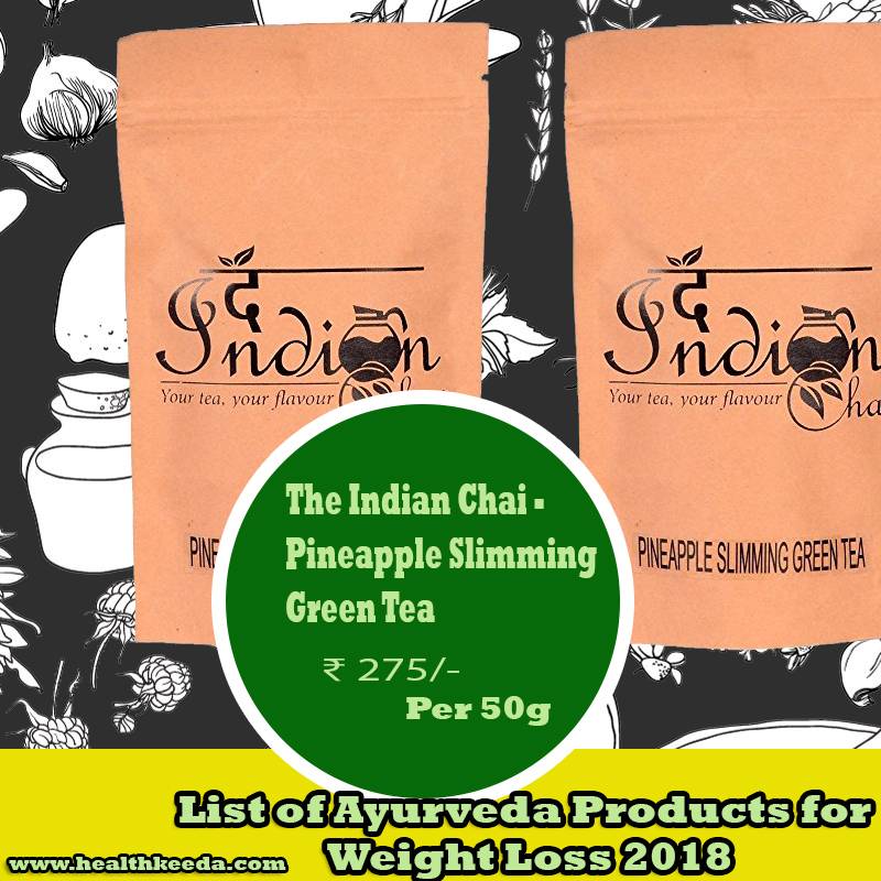 The Indian Chai Pineapple Slimming Green Tea Weight Loss Ayurvedic Products