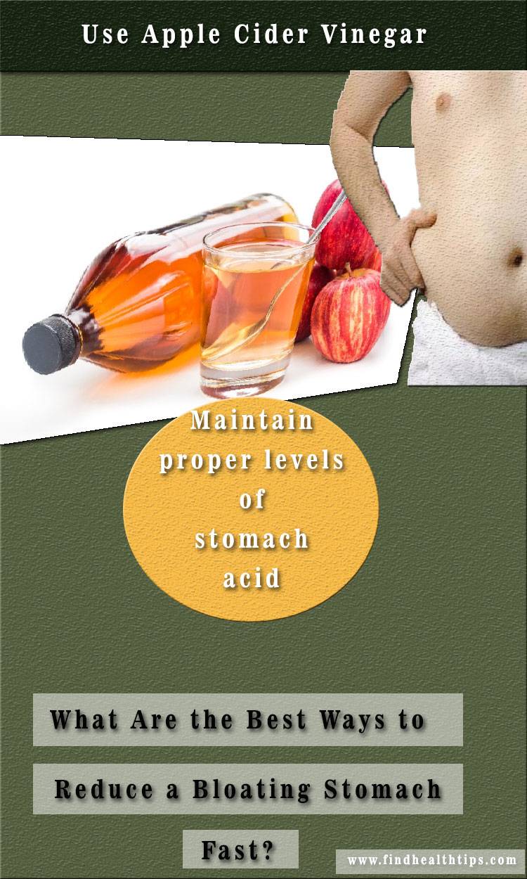 use apple cider unbloat your stomach
