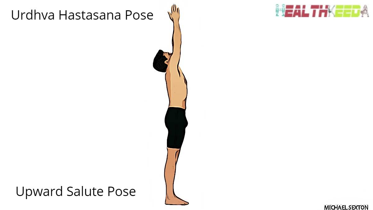 Urdhva Hastasana - Upward Salute Pose by Male
